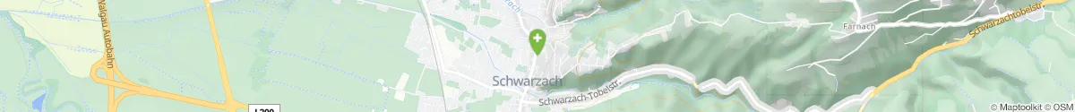 Kartendarstellung des Standorts für Heilquell-Apotheke in 6858 Schwarzach